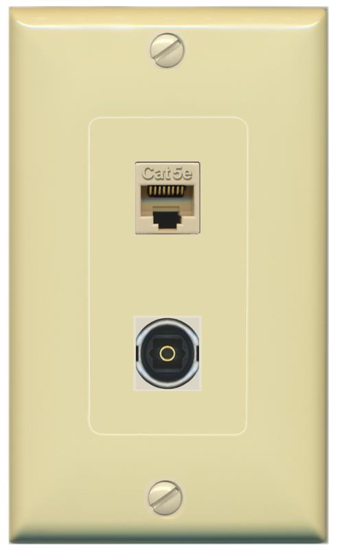 Plastra A Muro Multiconnessioni Riteav 4 Gang - Ingressi Coassiale, SVGA, 2HDMI, CAT5e, USB, Toslink, 9 RCA - Femmina/Femmina - 3