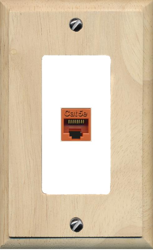 Placca A Parete Riteav CAT5e 1 Gang – Connessione Senza Utensili – Colore Grigio – RJ45 Femmina – Per Reti Internet E Giochi