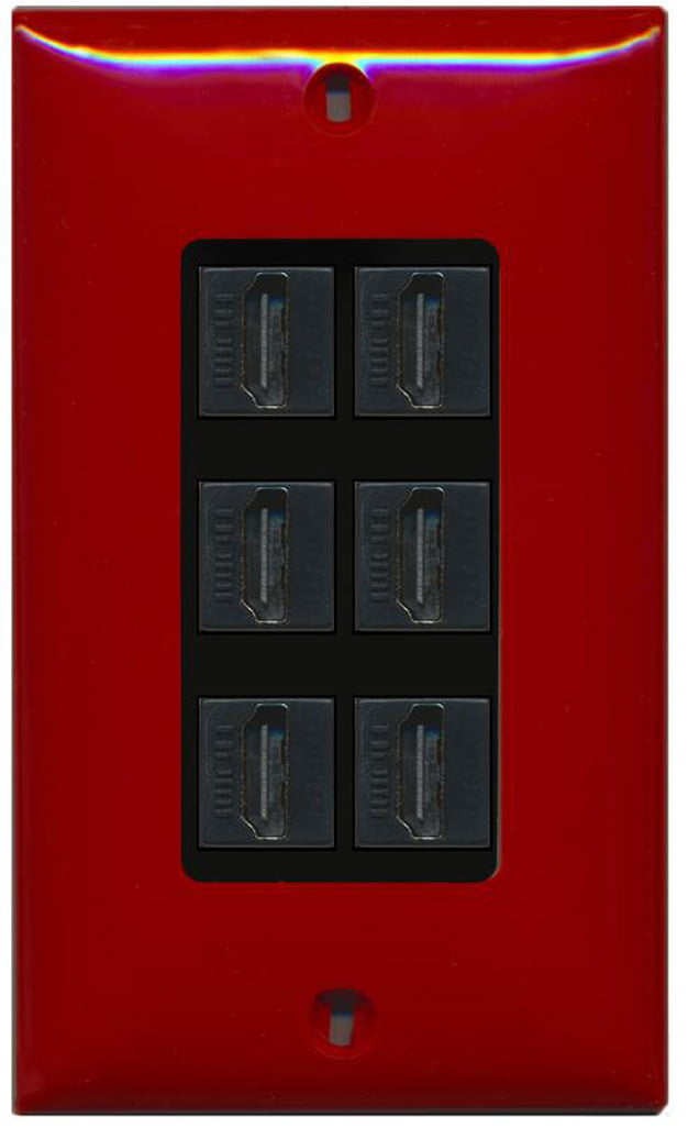 Plastra A Muro 6 Porte RJ45 Cat6 Femmina-Femmina Riteav – Bianca – Connessione Tool-less - 2