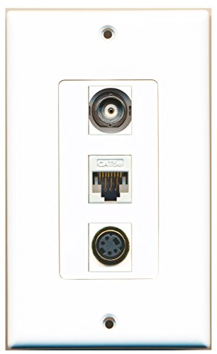 Riteav – 1 cavo coassiale tv- F-Type 1 CAT5e Ethernet bianco Riteav – 1 cavo coassiale tv- F-Type 1 CAT5e Ethernet bianco