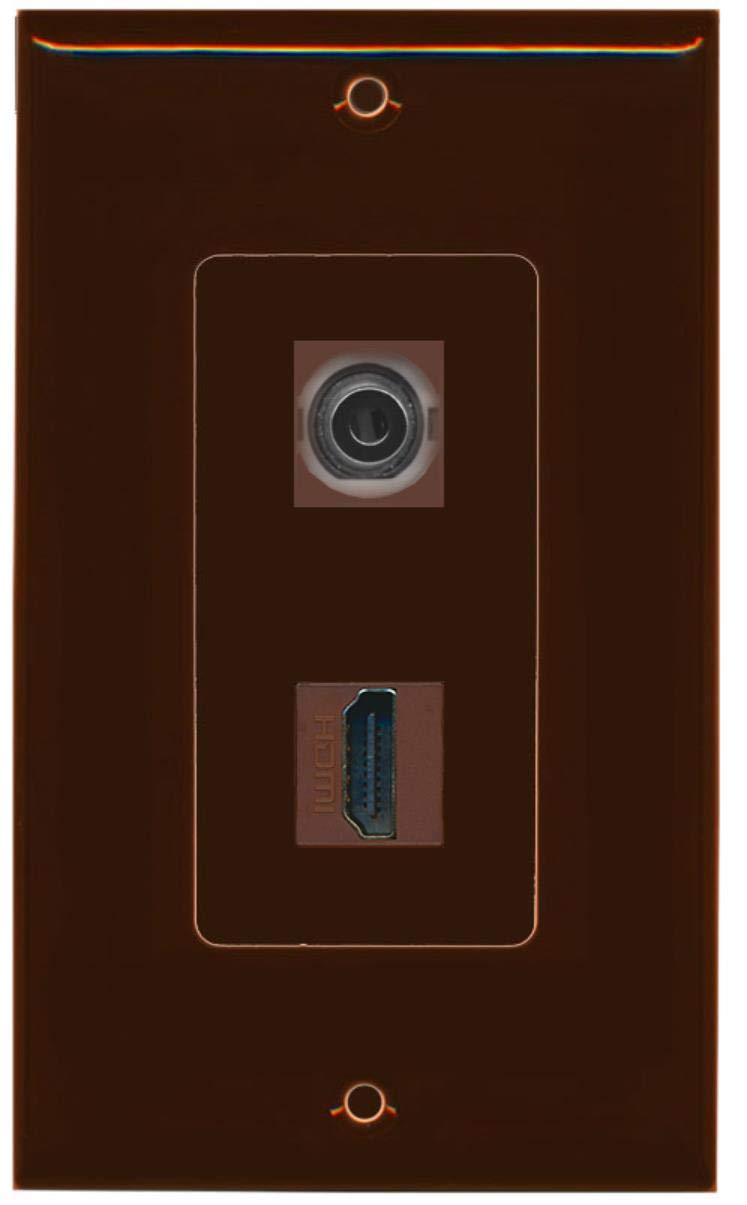 Riteav?13.5mm audioheadphone jack Port parete piastra decorativa