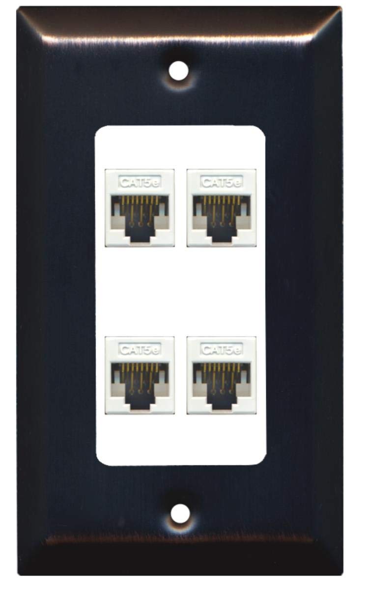 1 Gang Twin RJ45 Presa Cat5e Pannello Frontale, Bianco - 70449PI LABGEAR 1 Gang Twin RJ45 Presa Cat5e Pannello Frontale, Bianco - 70449PI LABGEAR