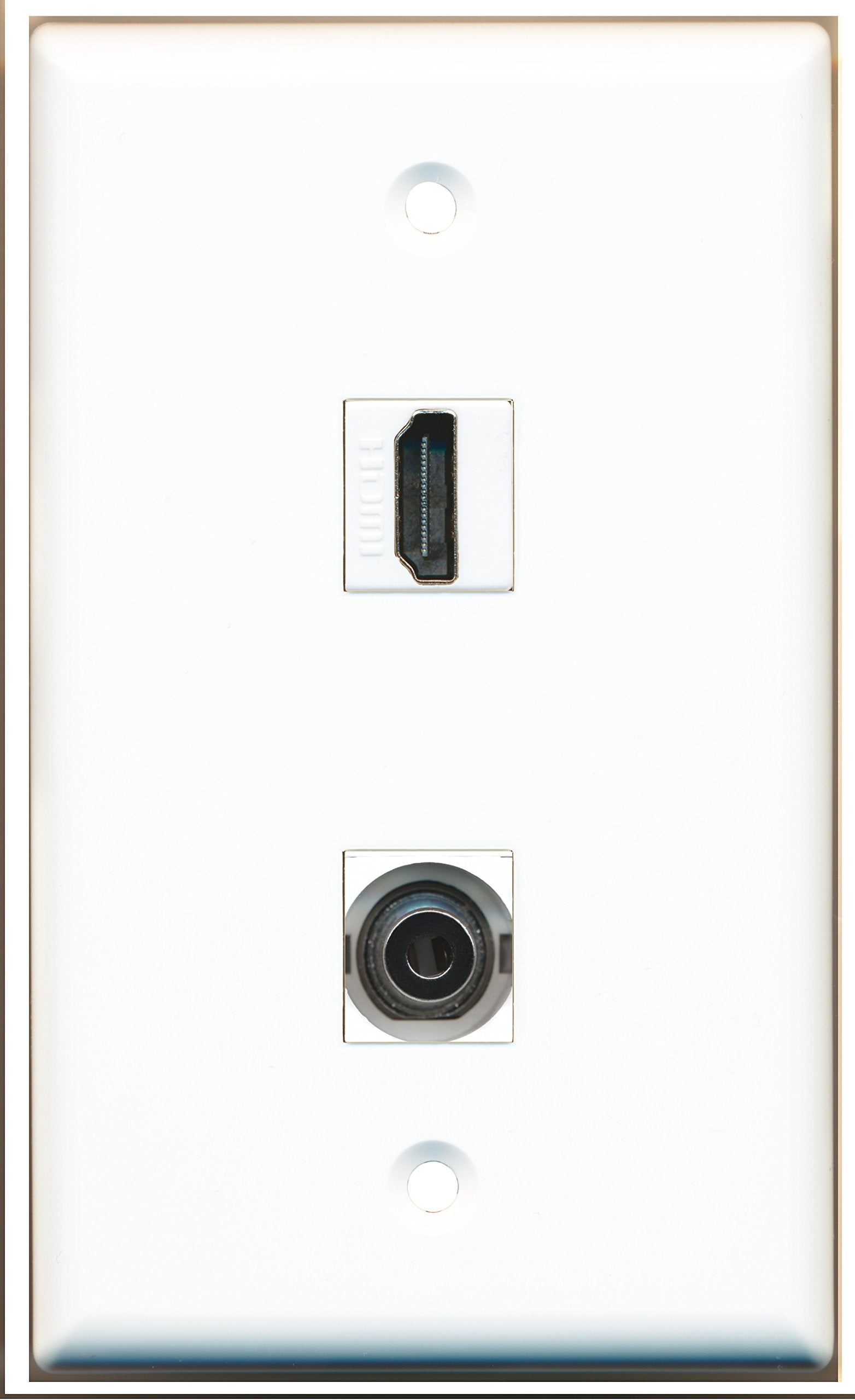 Plastra Da Muro Beige Riteav Con 1 Porta HDMI, 1 Coassiale TV F-Type E 1 RJ11/RJ12 | Decora - 2