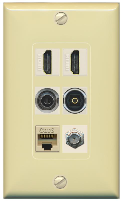 Riteav – 15 amp presa di alimentazione 1 porta HDMI 2 porte
