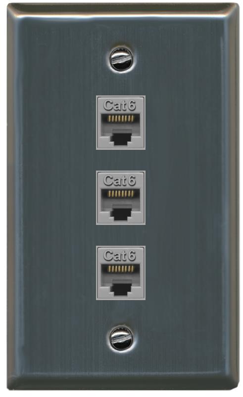 Connettore RJ45 CAT5/CAT6 Femmina PVC Bianco - Technology Solutions