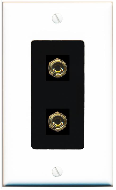 Riteav – Piastra Decorativa A Muro Per Speaker – 1 Porta, Connessione Semplice