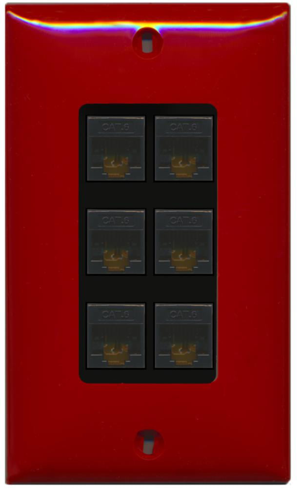 Riteav decorativo muro CAT6 1 piastra Riteav decorativo muro CAT6 1 piastra