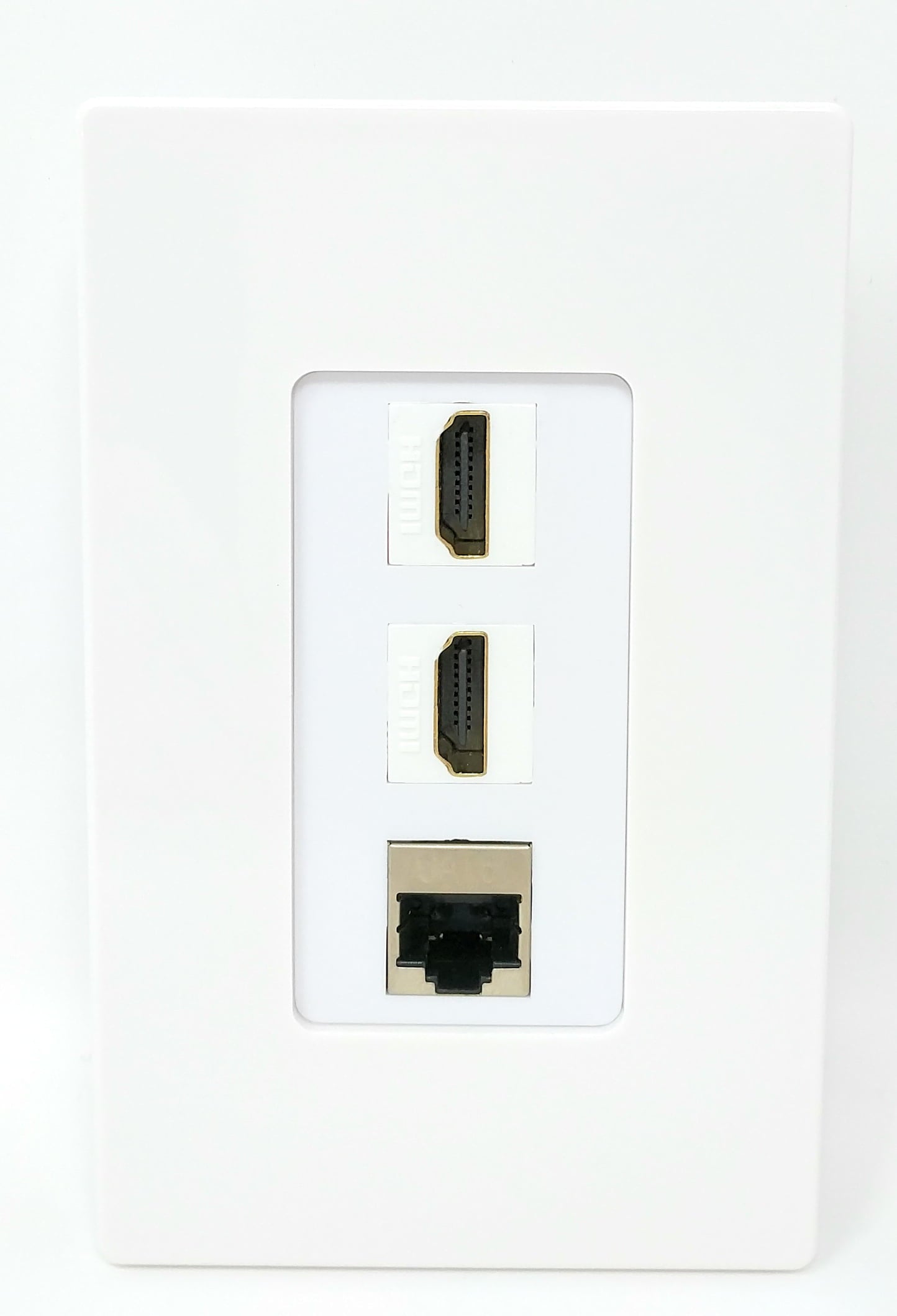 Riteav - 2 Placas De Pared Hdmi Y 1 Puerto Ethernet Blanco C | Meses sin interés