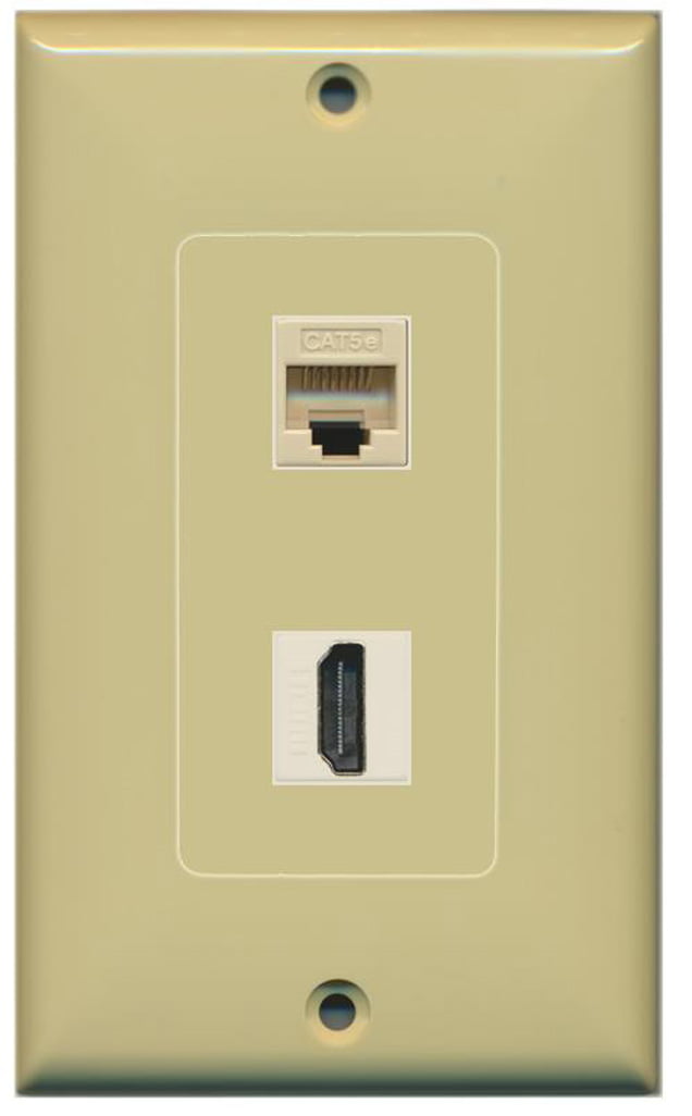 Piastra A Muro RiteAV: Connetti Cuffie E Ethernet Senza Attrezzi! Femmina-Femmina