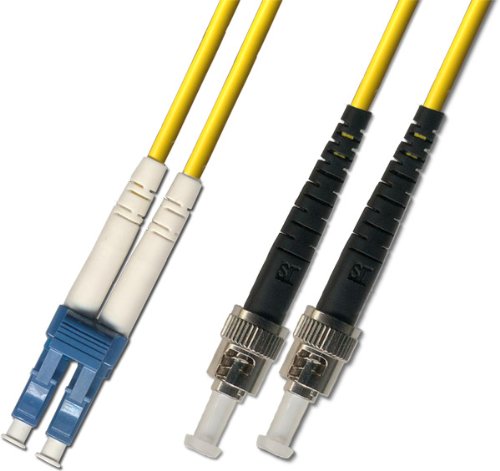 100 Meter Singlemode Duplex Fiber Optic Cable (9/125) - LC to ST - Yellow