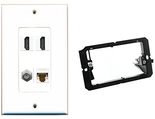 Riteav Decorativo Muro CAT6 1 Piastra, Ra Wp Uni Ks D1G C6 Iviv 2p