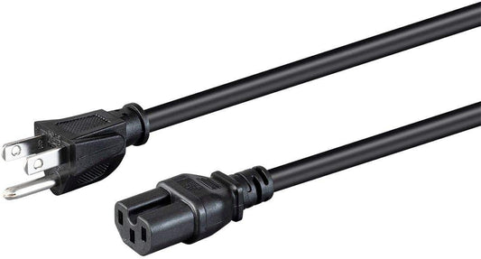 RiteAV - Heavy Duty Power Cord - NEMA 5-15P to IEC 60320 C15, 15 Amp, 1875 Watt, 125 Volt, 14AWG, 4 Feet, Black