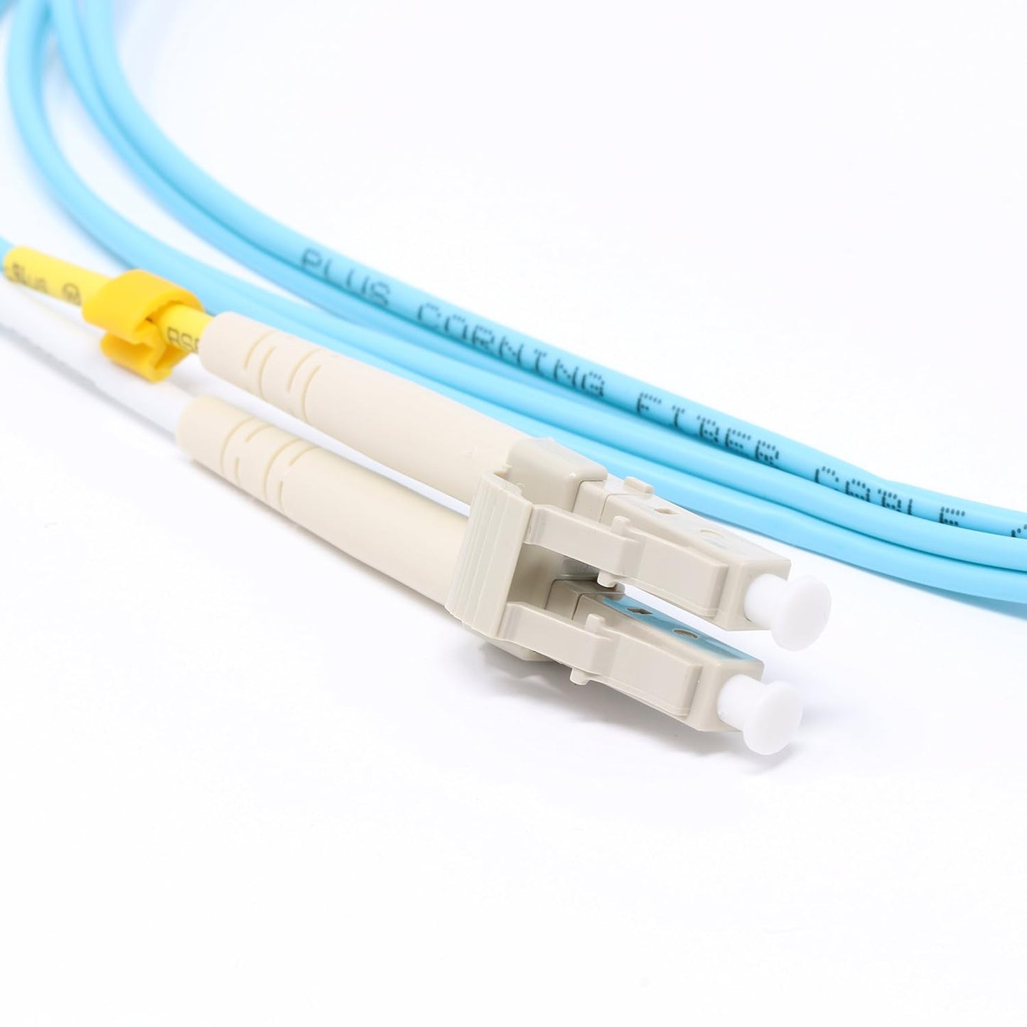 100 Meter 10Gb OM3 Multimode Duplex Fiber Optic Cable (50/125) - LC to LC - Aqua