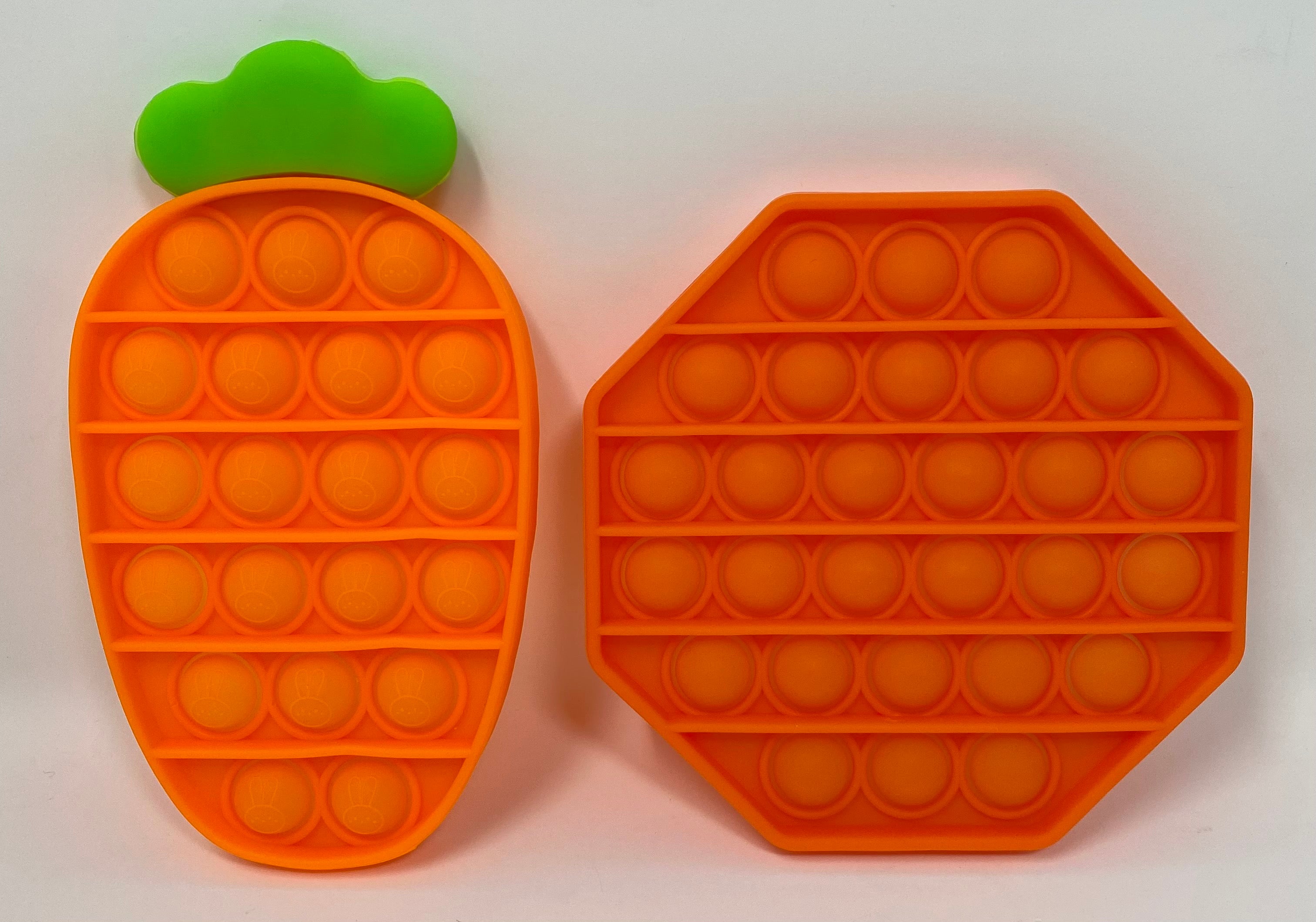 Fidget Silicone Sensory Toy Orange Shapes Multi-Pack (Octagon and Carr –  RiteAV