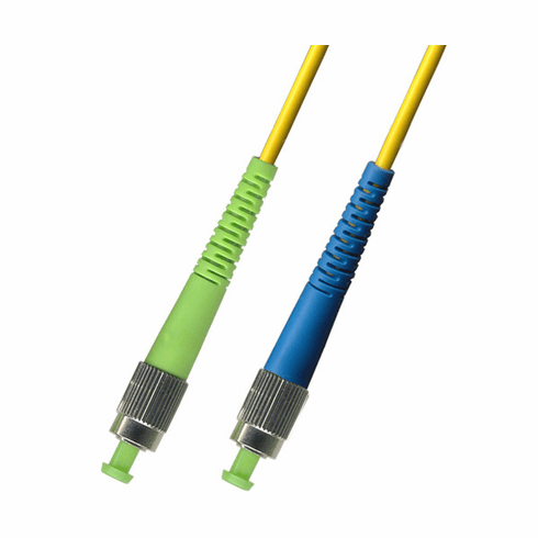 0.3M (1FT) FC APC to FC UPC Simplex Singlemode Fiber Optic Cable 9/125