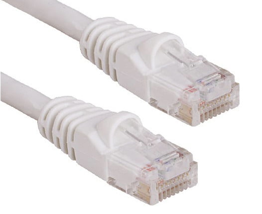 RiteAV - Cat6 Network Ethernet Cable - White - 50ft (Certified Fluke Tested)