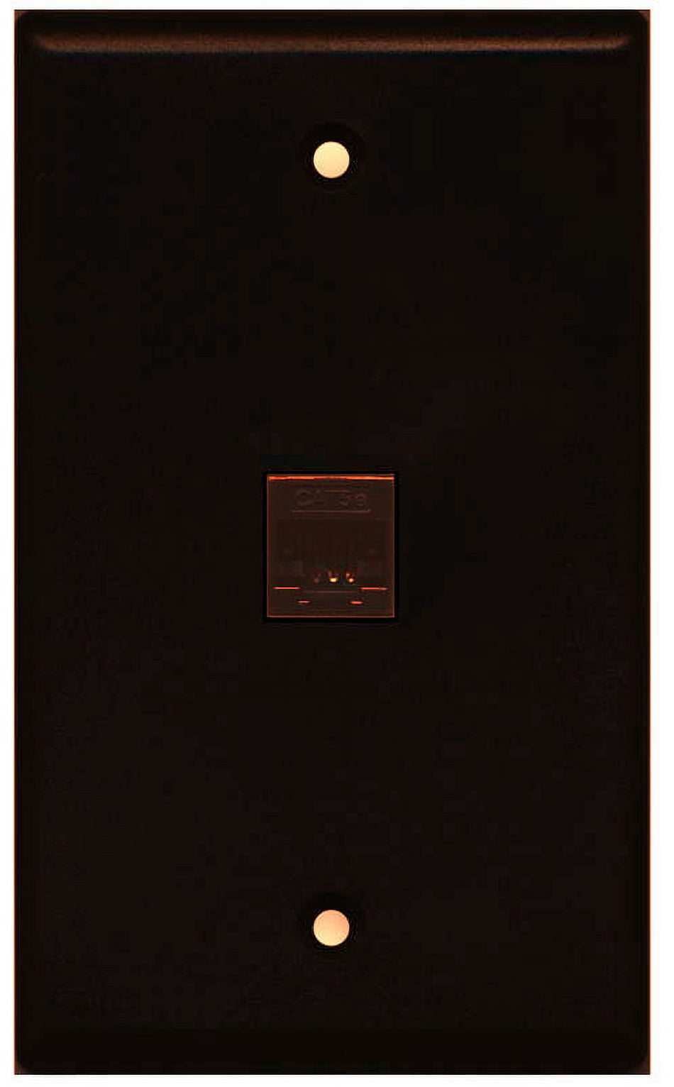 RiteAV 1 Gang 1 Port Cat5e Wall Plate - Brown