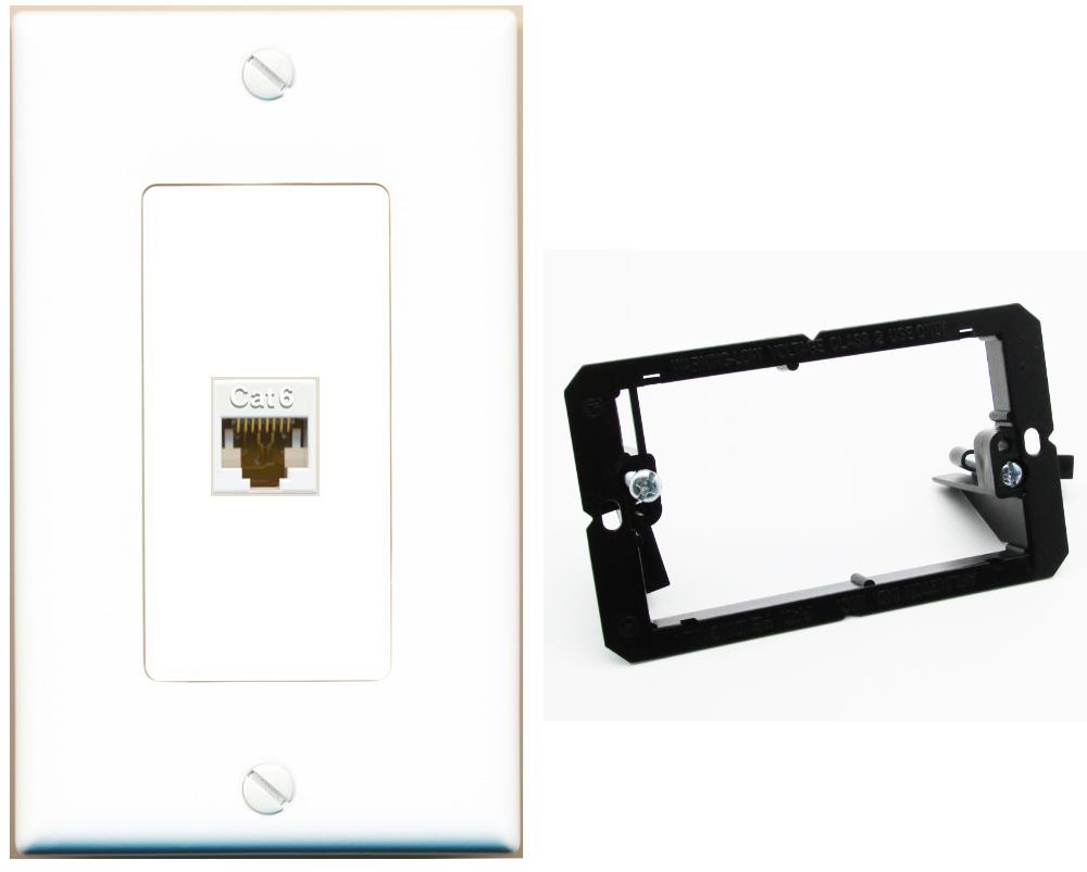 CAT6 Wall Plate [White]