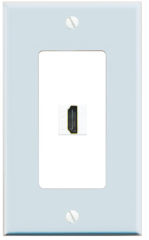 RiteAV HDMI Wall Plate [Light Blue-White]