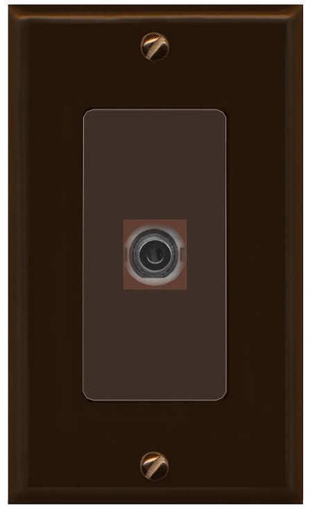3.5mm Wall Plate [Brown]