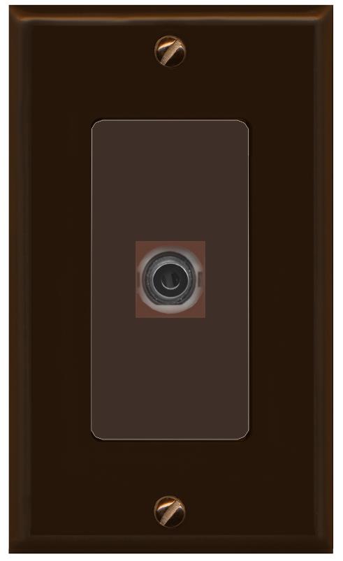 3.5mm Wall Plate [Brown]