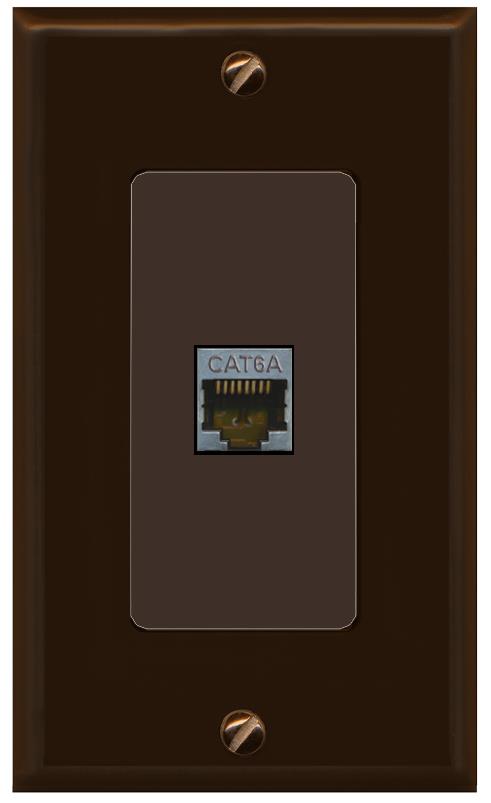 CAT6A Wall Plate [Brown]