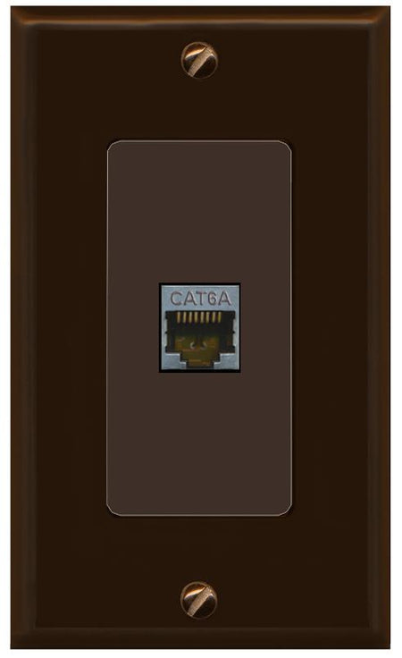 CAT6A Wall Plate [Brown]
