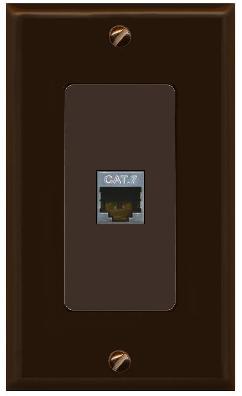 CAT7 Wall Plate [Brown]