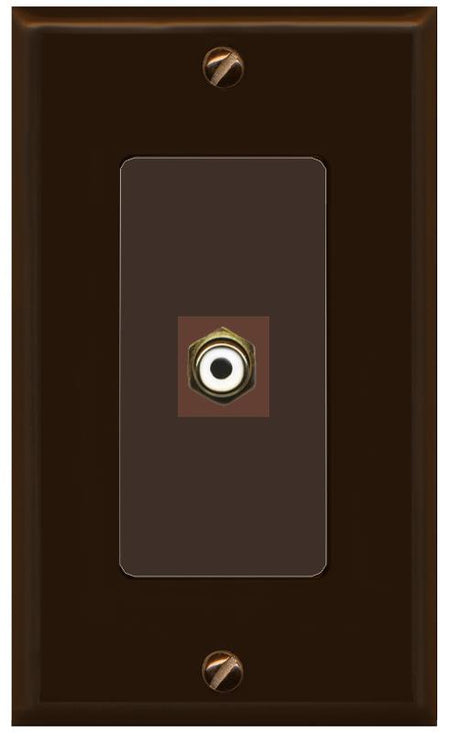 RCA-WHITE Wall Plate [Brown]