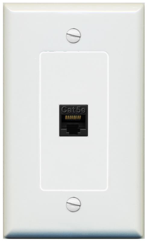 CAT5E-BLACK Wall Plate [Gray]