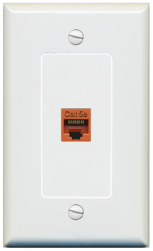 CAT5E-ORANGE Wall Plate [Gray]