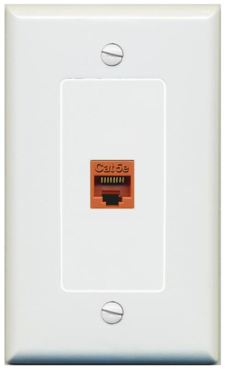 CAT5E-ORANGE Wall Plate [Gray]