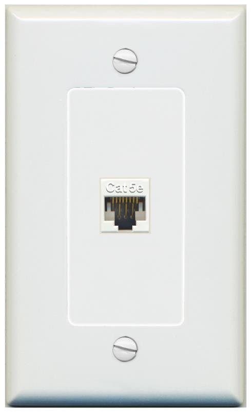 CAT5E-WHITE Wall Plate [Gray]