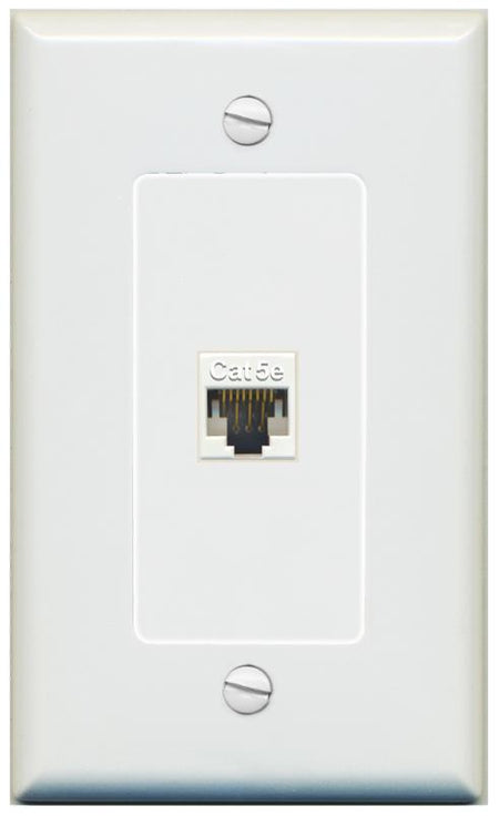 CAT5E-WHITE Wall Plate [Gray]