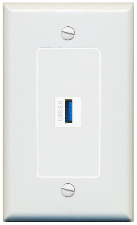 USB-3 Wall Plate [Gray]