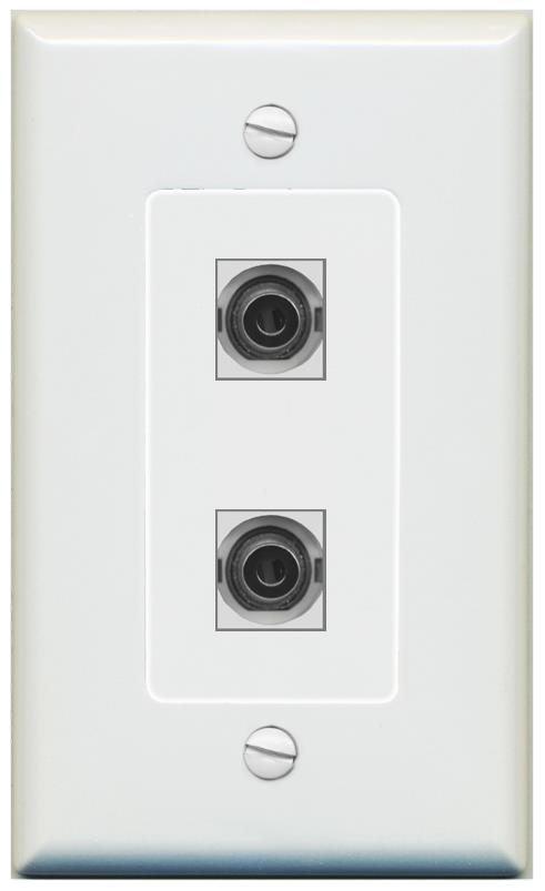 2 3.5mm Wall Plate [Gray]