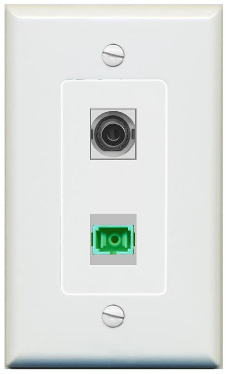 1 3.5mm 1 SC-APC-SX Wall Plate [Gray]
