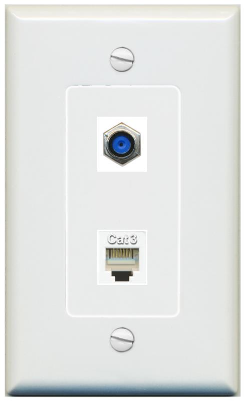 1 F81 1 PHONE Wall Plate [Gray]
