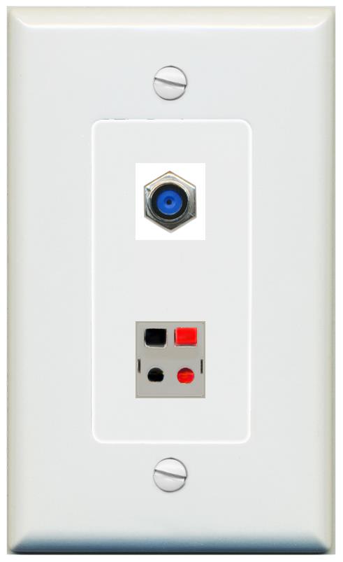 1 F81 1 SPEAKER Wall Plate [Gray]