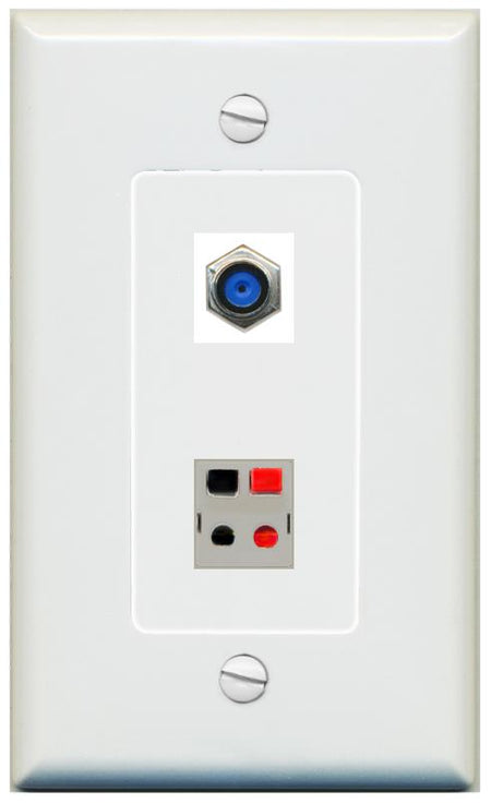1 F81 1 SPEAKER Wall Plate [Gray]