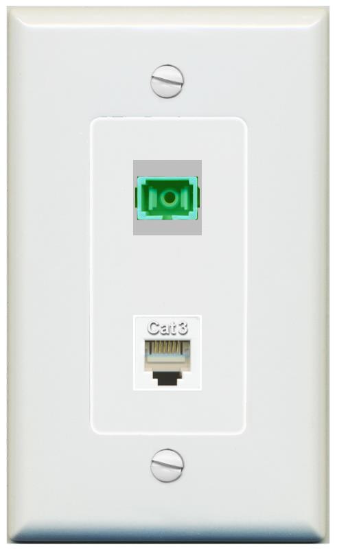 1 PHONE 1 SC-APC-SX Wall Plate [Gray]