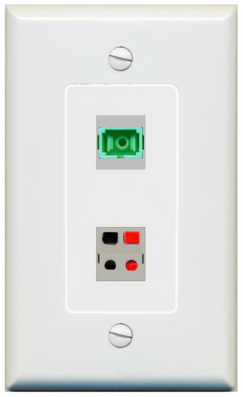 1 SC-APC-SX 1 SPEAKER Wall Plate [Gray]