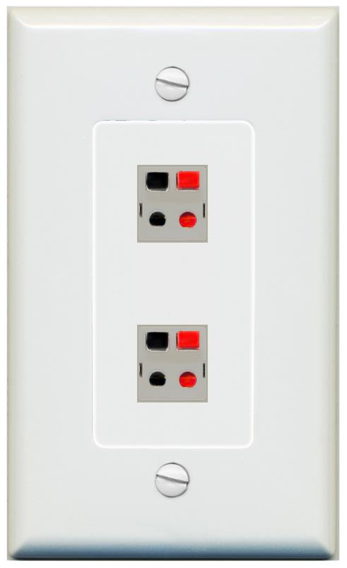 2 SPEAKER Wall Plate [Gray]