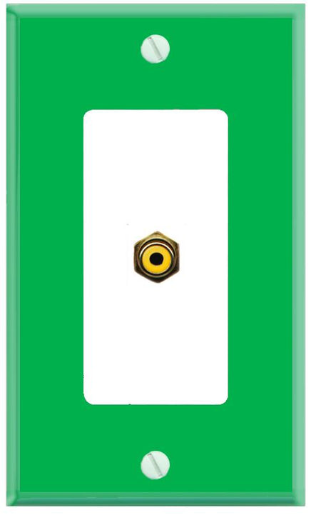 RiteAV RCA-YELLOW Wall Plate [Green-White]