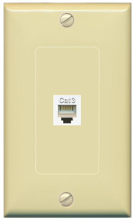 RiteAV -PHONE Wall Plate [Ivory]