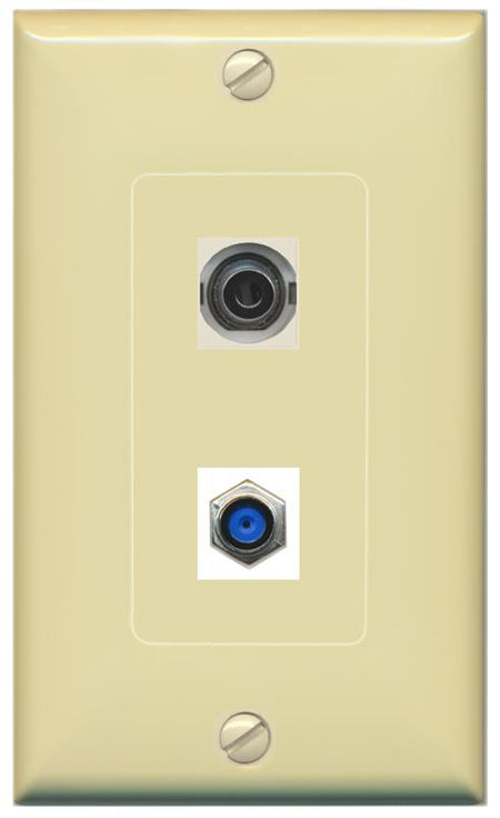 3.5mm F81 Wall Plate [Ivory]