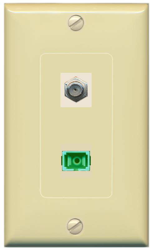 COAX SC-APC-SX Wall Plate [Ivory]
