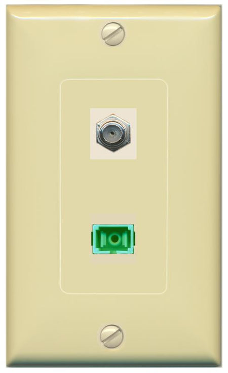 COAX SC-APC-SX Wall Plate [Ivory]