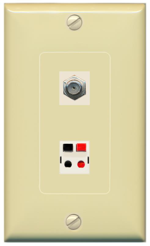 COAX SPEAKER Wall Plate [Ivory]