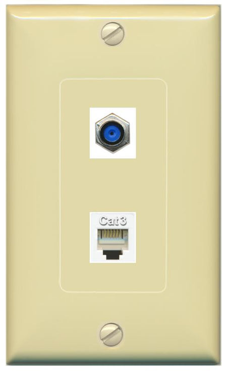 F81 PHONE Wall Plate [Ivory]
